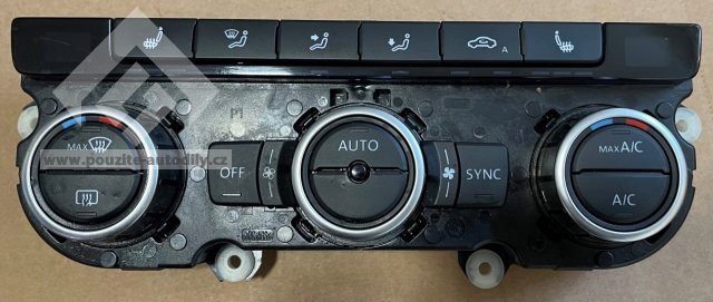 3AA907044AG Ovládací panel klimatizace klimatizace VW Passat B7 ovladač klimatizace