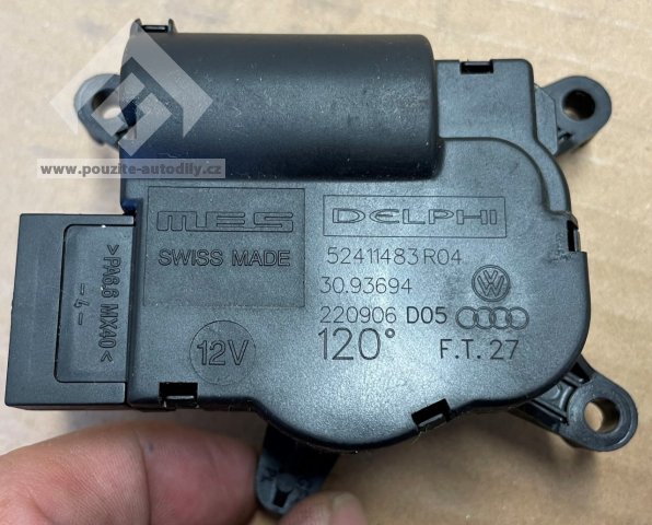 7L0907511AJ Servomotor ovládání teploty DELPHI 52411483 R04 Audi, VW